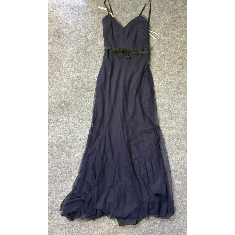 Vera Wang Dress Womnens Size 2 Blue Sleeveless 56" Long